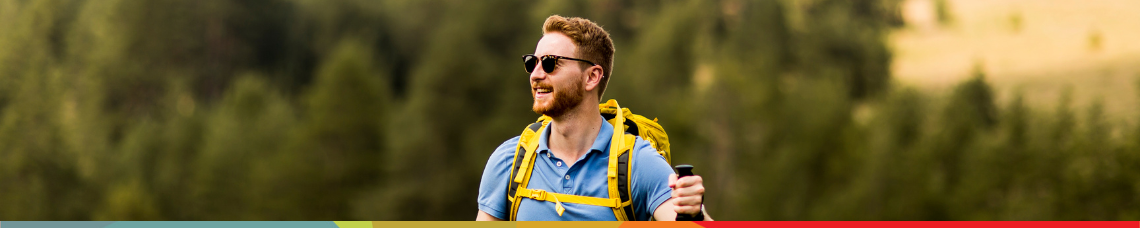 Man hiking outdoors